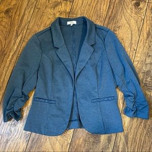 Candie’s open front blazer 3/4 sleeve - blue